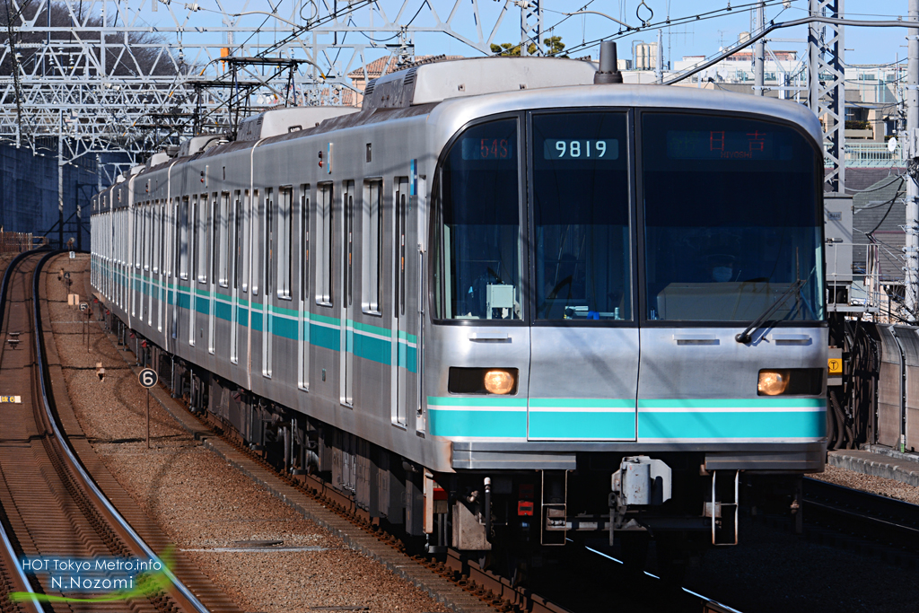 多摩川で東横線と目黒線を撮影