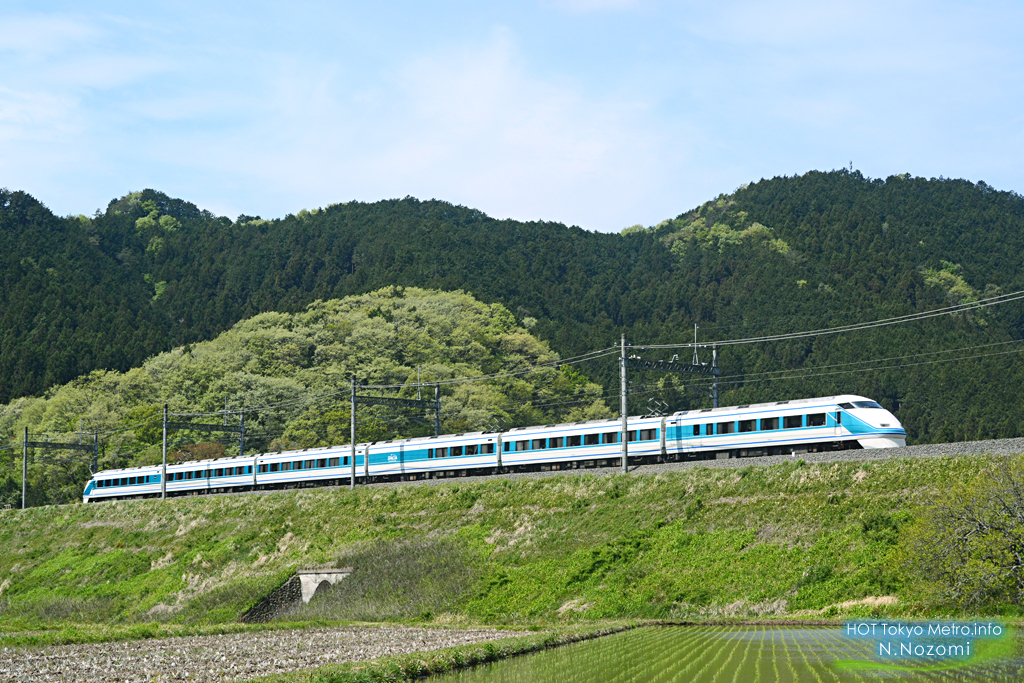 新緑に染まる日光を走る名車を撮影