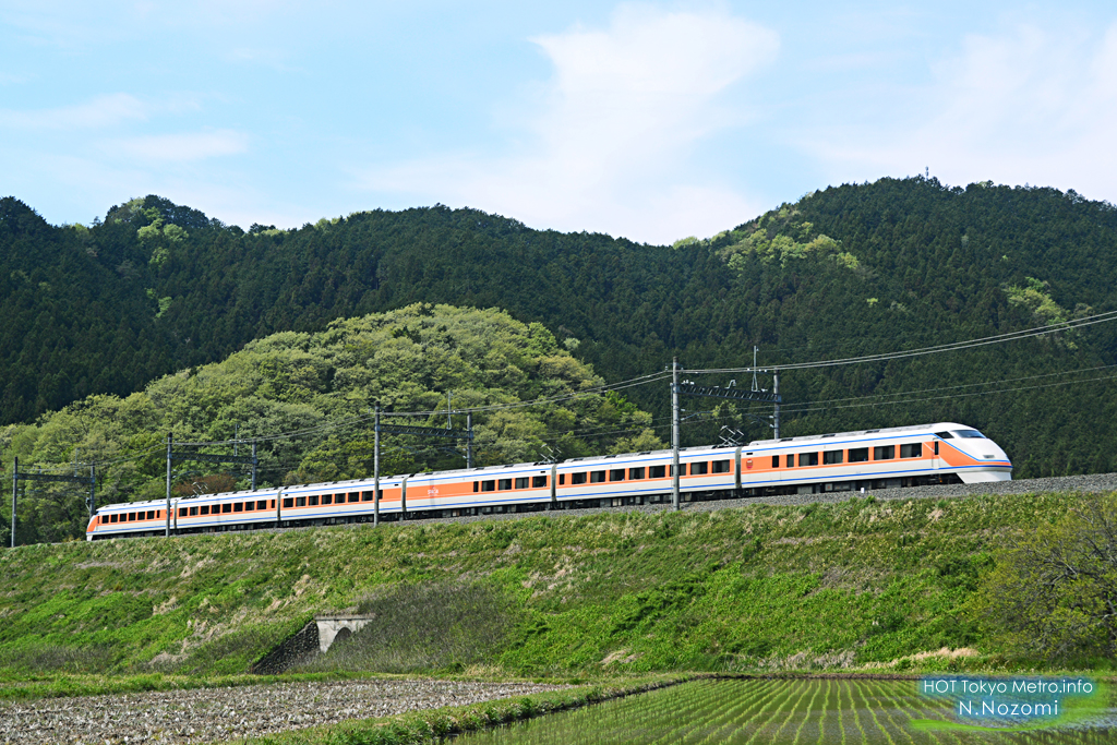 新緑に染まる日光を走る名車を撮影