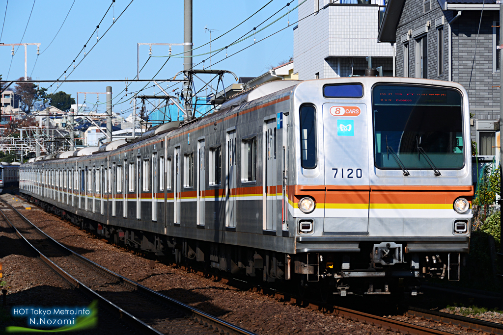 横浜の住宅街を走り回る東急東横線5000系列