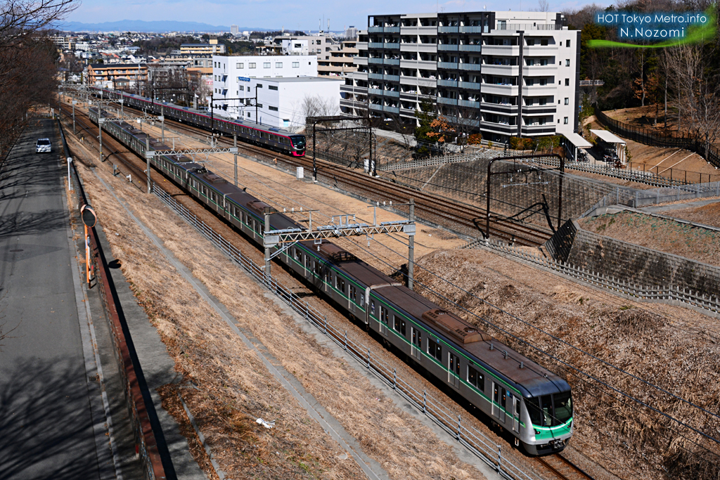 小田急の定番　多摩線でGSEの試運転を撮影