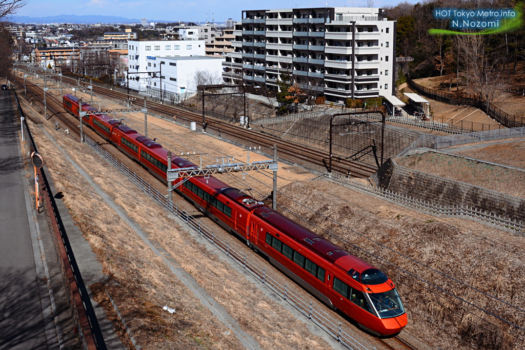 小田急の定番　多摩線でGSEの試運転を撮影