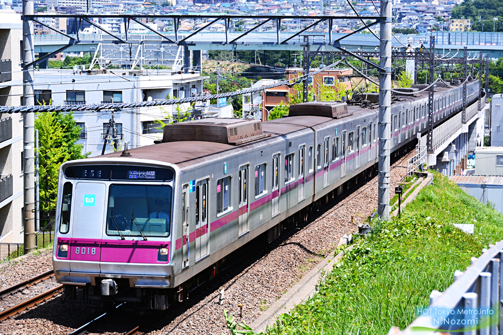 カラフルな住宅街の谷間を駆け抜ける田園都市線のニューフェイス