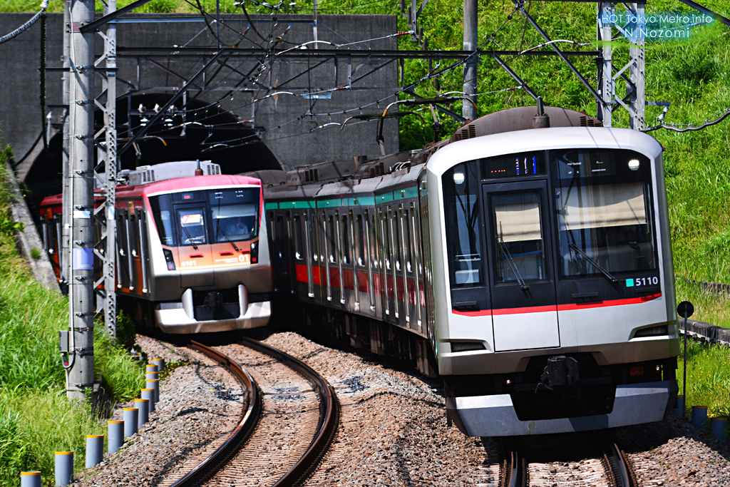 朝の田園都市線を撮影