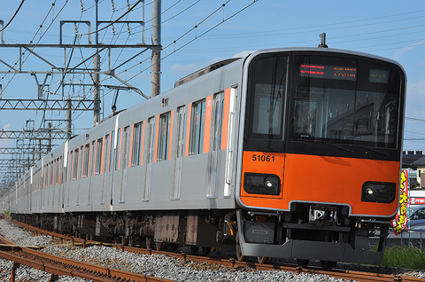 2012年8月26日　　東武日光線・幸手～杉戸高野台にて　　51061Ｆ