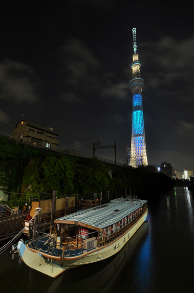 東京スカイツリー　2013年5月12日　「七夕」ライティング　源森橋