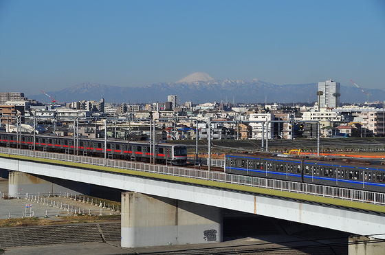 東急線の朝の挨拶は富士山を見ながら