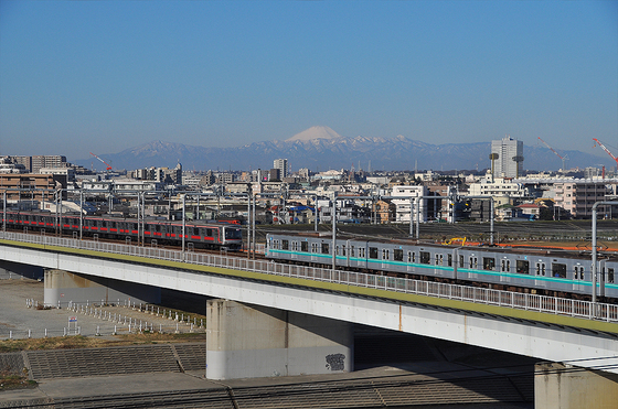 東急線の朝の挨拶は富士山を見ながら