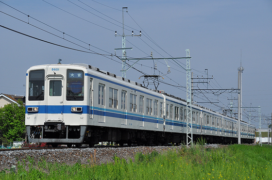 単線区間をのびのびと走る東武野田線