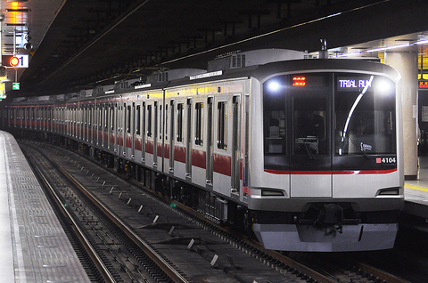 東急東横線4104F　有楽町線内で試運転