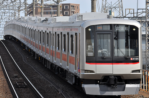 東急東横線4104F　有楽町線内で試運転