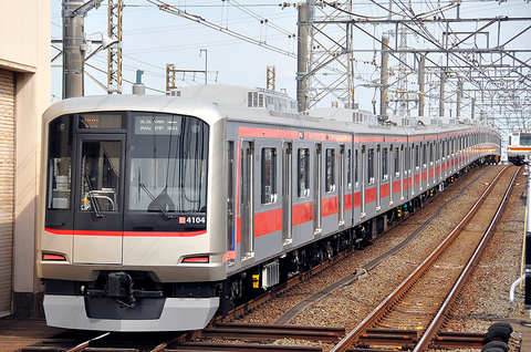 東急東横線4104F　有楽町線内で試運転