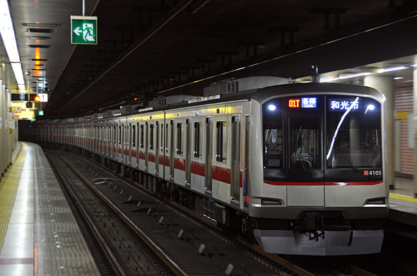 東急4105F　東武運用で営業運転開始